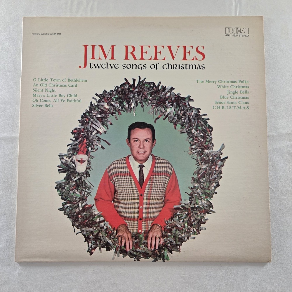 Jim Reeves, Twelve Songs Of Christmas, (LP, Album, RE) VG Tested